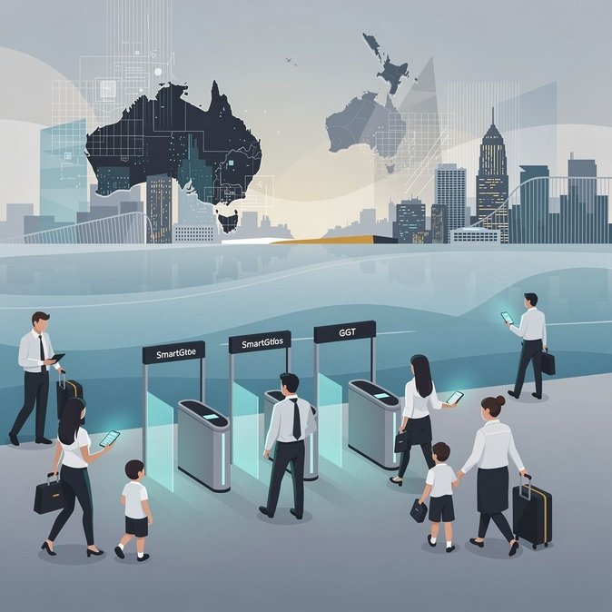 Los viajes transpacíficos se digitalizan más mientras Australia y Nueva Zelanda amplían las pruebas biométricas en fronteras