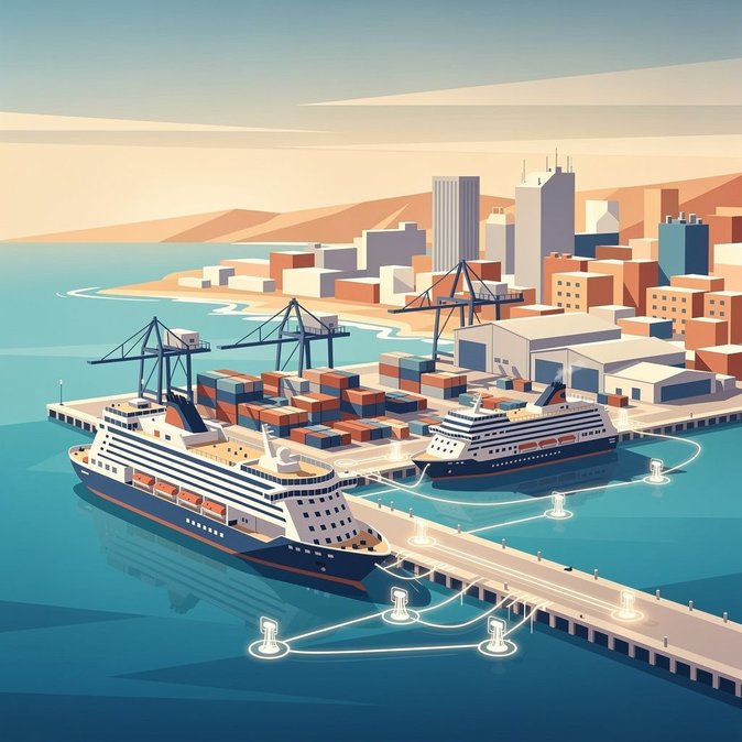 Minister van Transport benadrukt potentieel van cruiseterminal tijdens rondleiding in haven van Limassol
