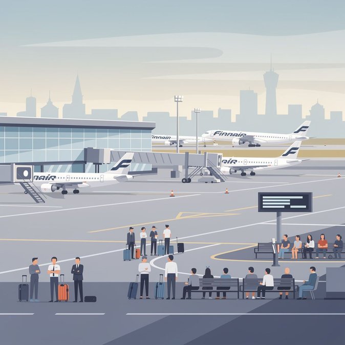 Les employés de Finnair déclenchent une nouvelle grève, entraînant l'annulation de vols à Helsinki-Vantaa