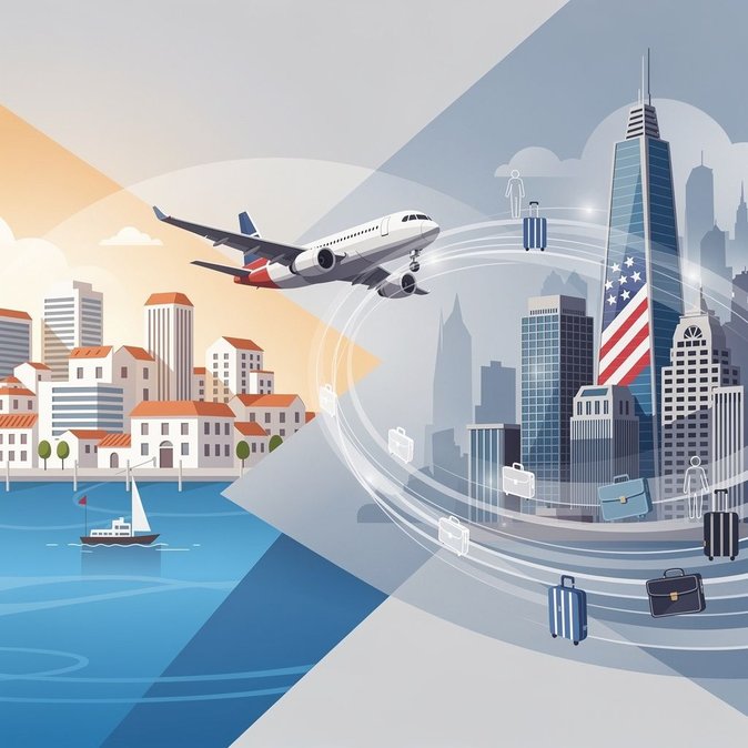 غرفة التجارة الأمريكية في قبرص تدفع نحو قبول نظام الإعفاء من تأشيرات الولايات المتحدة وتشغيل رحلات جوية مباشرة