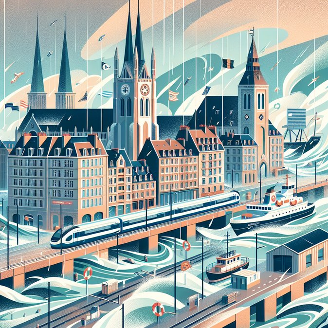 Storm Goretti Triggers Red Alert: Trains Halted and Ferries Delayed Across Northern France