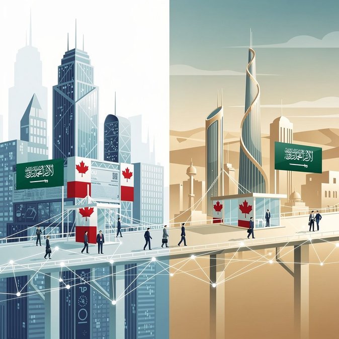 La visite du Premier ministre Carney en Arabie saoudite vise à attirer des investissements et à faciliter les déplacements d'affaires entre le Canada et le Golfe.