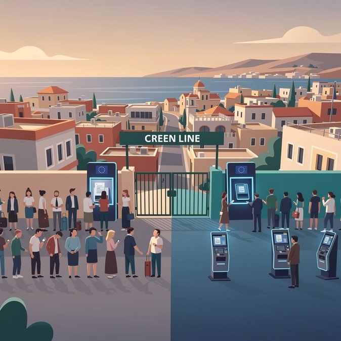 Checkpoint delays spark confusion: Government urges Turkish Cypriots to use EU IDs