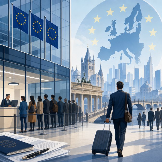 EU releases 2025 Schengen visa statistics: German missions issue 1.32 million short-stay visas
