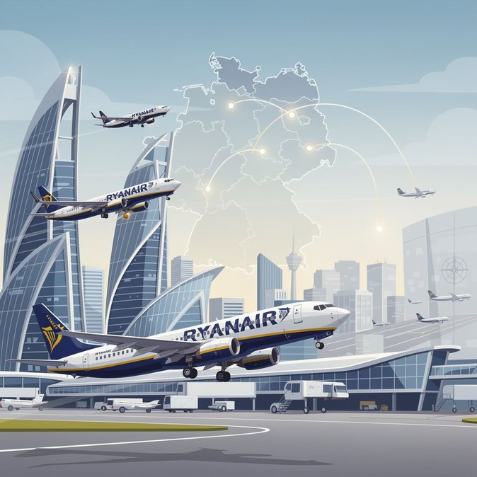 Ryanair amplía su red en Alemania tras la reducción de impuestos en julio que reactiva los aeropuertos regionales