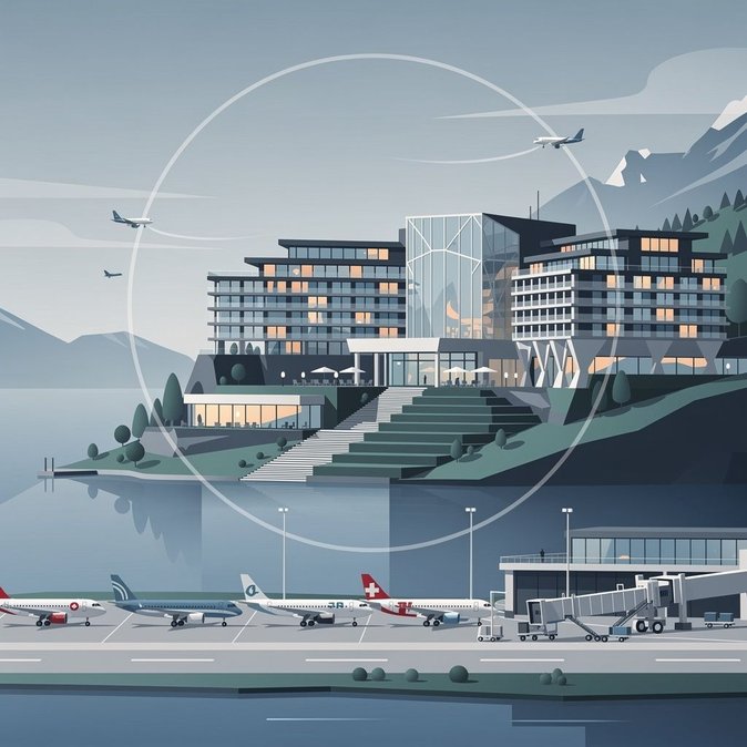 Zone d'exclusion aérienne au-dessus du sommet de Bürgenstock provoque des détournements de vols à Zurich