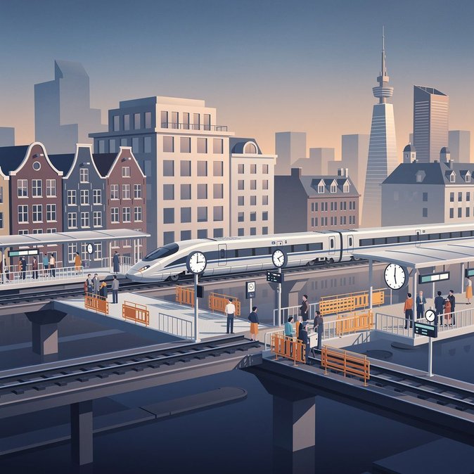 Les travaux sur le corridor à grande vitesse entre Amsterdam, Bruxelles et Londres ralentissent les services transfrontaliers ce week-end