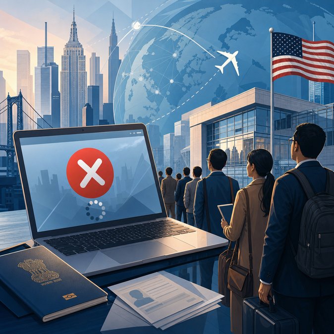 US visa scheduling platform outage snarls interview bookings for Indian applicants
