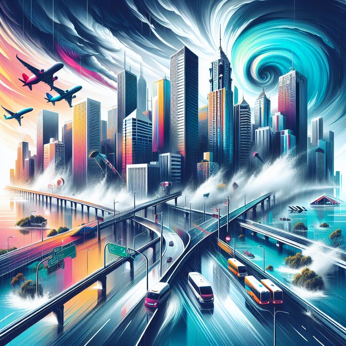 Cyclone Narelle forces flight cancellations and road closures across Western Australia