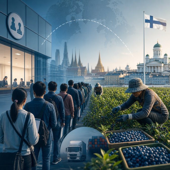 Visa Bottlenecks for Thai Seasonal Workers Threaten Finland’s 2026 Berry Harvest