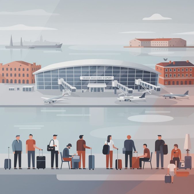 Huelga de control de seguridad las 24 horas anunciada para el Aeropuerto Marco Polo de Venecia el 16 de octubre