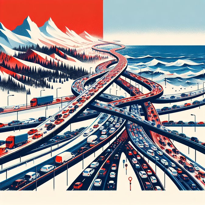 Christmas Road-Traffic ‘Red’ Alerts Issued as France Expects Record Getaway