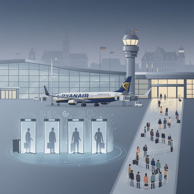 Ryanair presiona a la UE para posponer el Sistema de Entrada/Salida tras informes de largas colas