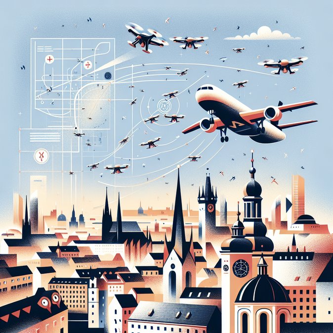 Aumento de vuelos ilegales de drones cerca del Aeropuerto de Praga genera llamados a reforzar la vigilancia del espacio aéreo