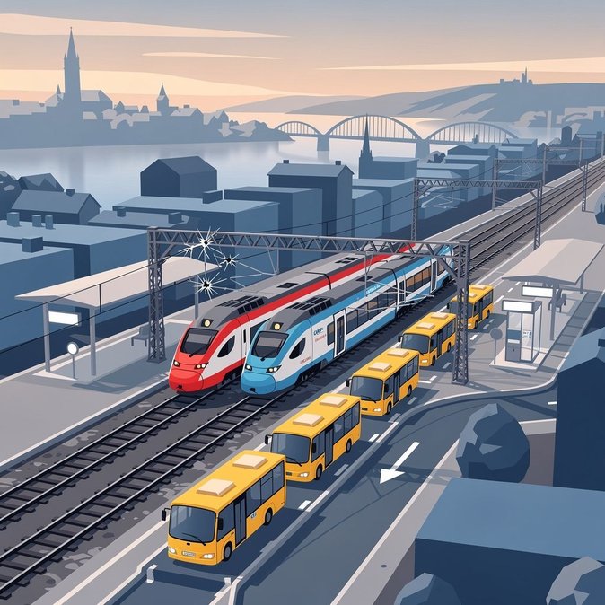 Daños en la catenaria de la Weststrecke interrumpen los trenes Linz–St. Valentin; ÖBB elimina la obligación de billete específico