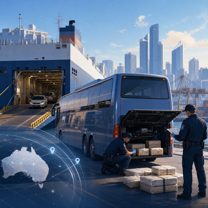 Australian Border Force intercepts 34 kg of cocaine hidden in roll-on/roll-off cargo at Fremantle