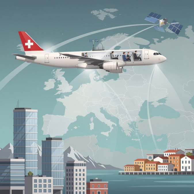SWISS devient le premier transporteur européen à proposer l’Internet haut débit Starlink en vol