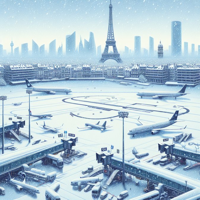 Storm ‘Jorty’ Causes 851 Flight Delays and 53 Cancellations at French Airports