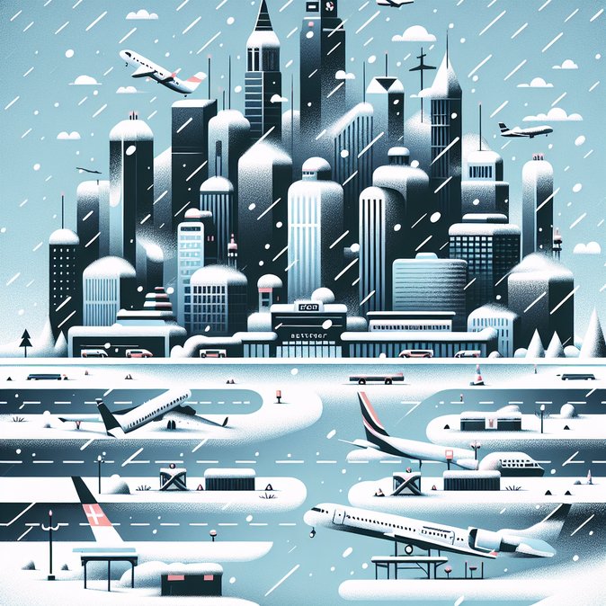 U.S. Northeast Storm Cancels 1,100 + Flights, Ripple Effects Felt by Canadian Travellers