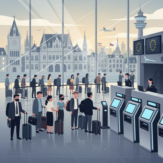 Des files d'attente de cinq heures à l'aéroport de Bruxelles révèlent les difficultés croissantes du système d'entrée et de sortie de l'UE