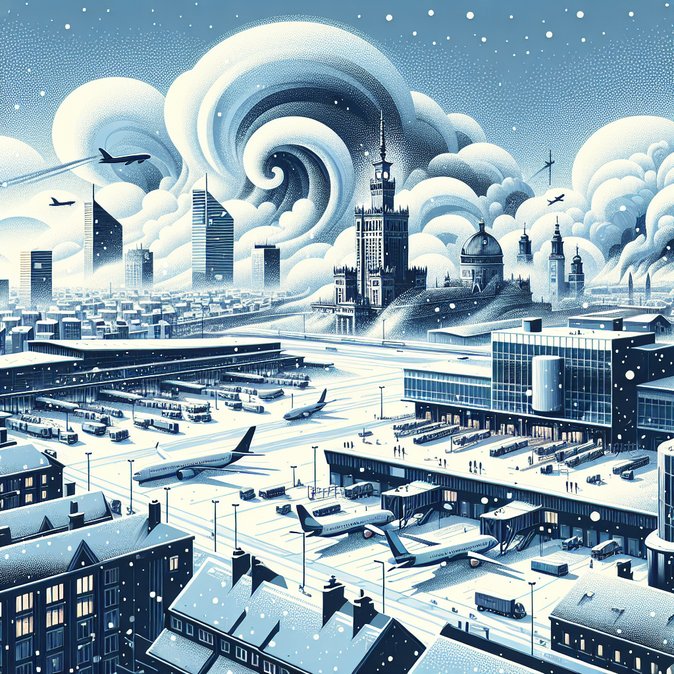 Winter storm causes 339 flight delays and four cancellations across Poland