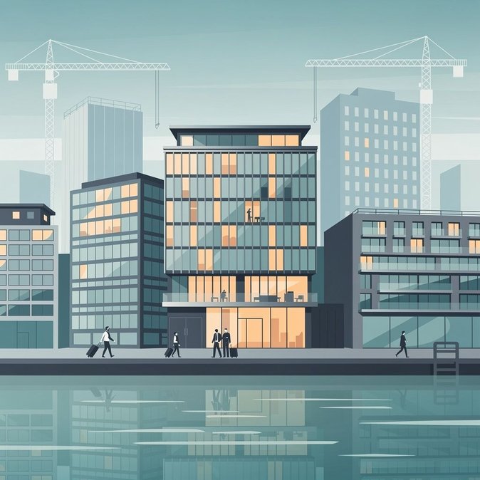 Aparthotel de 288 habitaciones recibe luz verde en Dublin Docklands, aumentando la capacidad para estancias prolongadas