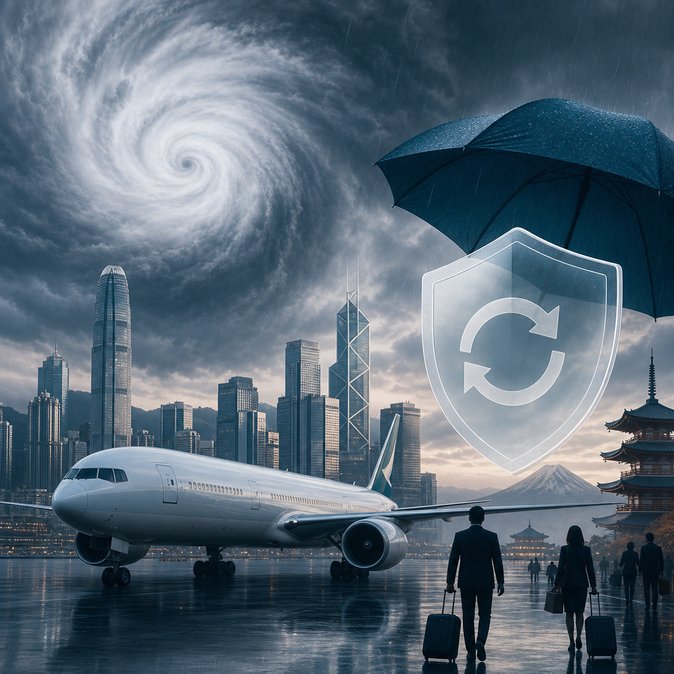 Cathay Pacific supprime les frais de modification pour les vols vers le Japon alors que le typhon Jangmi approche