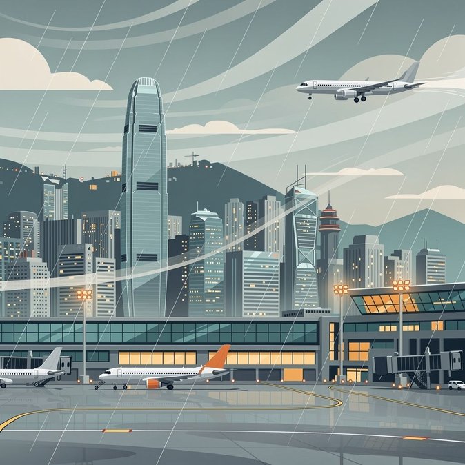 L'Observatoire de Hong Kong maintient le signal de vents forts alors que Bavi s'affaiblit après son passage sur terre.
