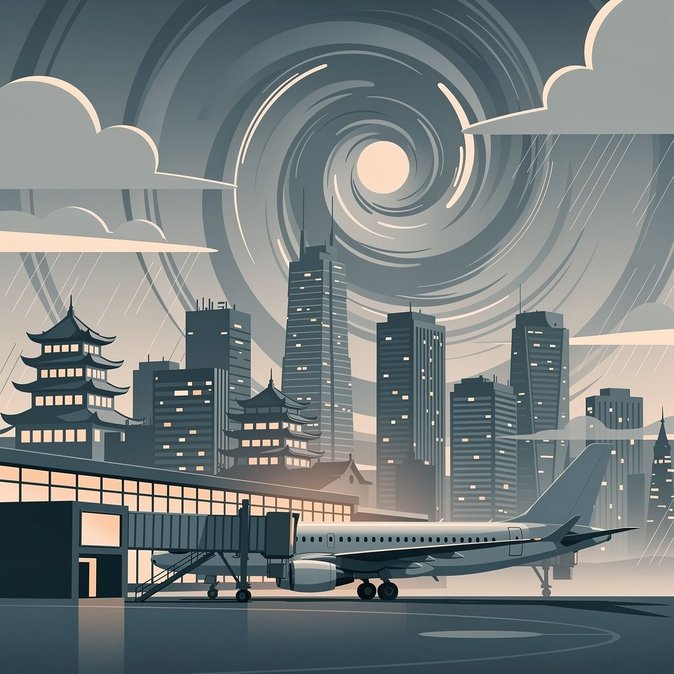 香港航空因五级风暴威胁取消台北及冲绳航班，免收改签费用