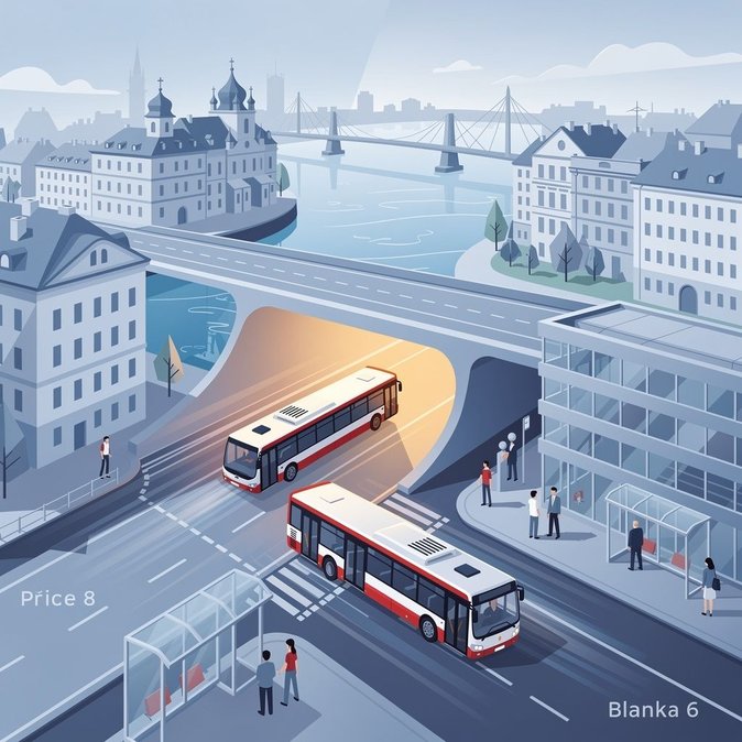 Prague to Launch Direct Bus Link Through Blanka Tunnel, Slashing Cross-Town Commute Times