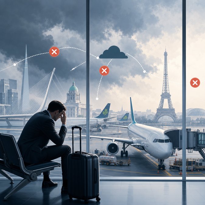 Flight delays at Dublin Airport strand passengers ahead of bank-holiday getaway