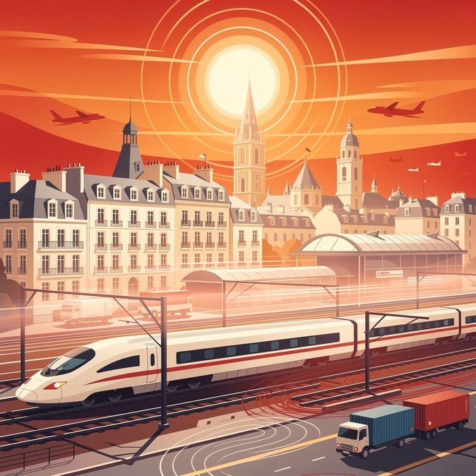 Record heatwave forces France to slow trains and ground regional flights