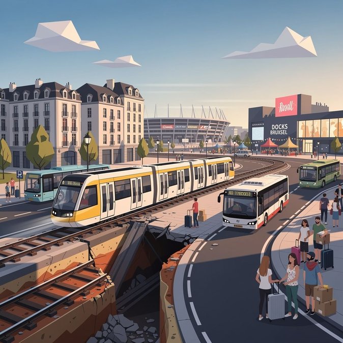 Obras de verano de STIB afectarán las líneas de tranvía 7, 10 y 35 por hasta cuatro semanas