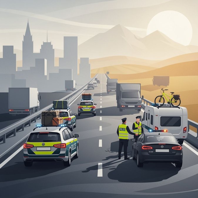La police tchèque lance une opération estivale de contrôle du trafic à la frontière sur l’axe principal vers l’Autriche