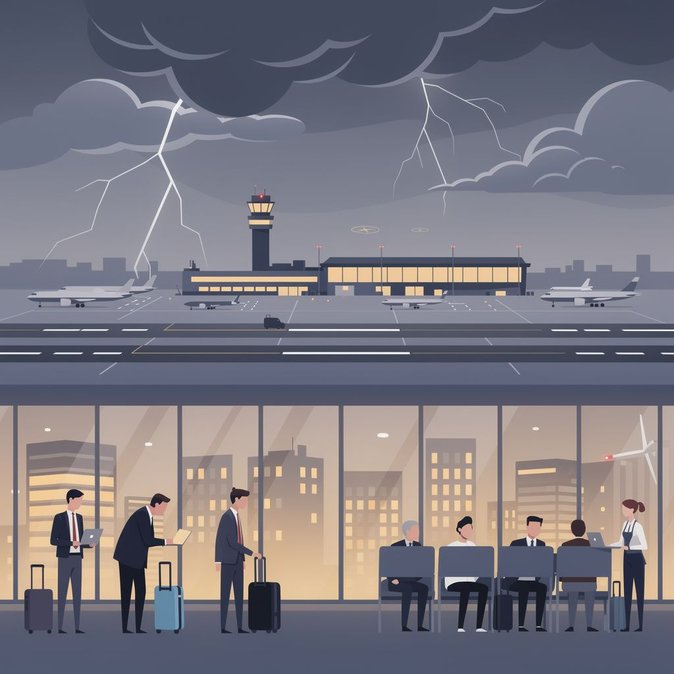 Severe thunderstorms snarl Heathrow and Gatwick operations, delaying 800+ flights