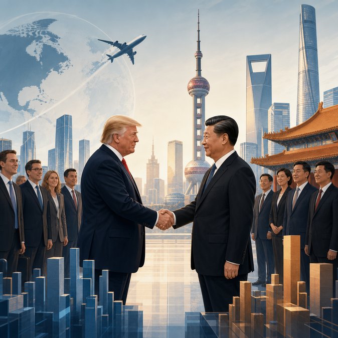 Xi–Trump summit spotlights business mobility as 200-strong U.S. delegation lands in Beijing