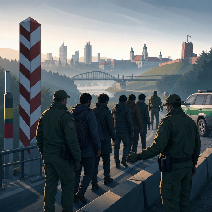 Poland returns 14 irregular migrants intercepted on the green border with Lithuania