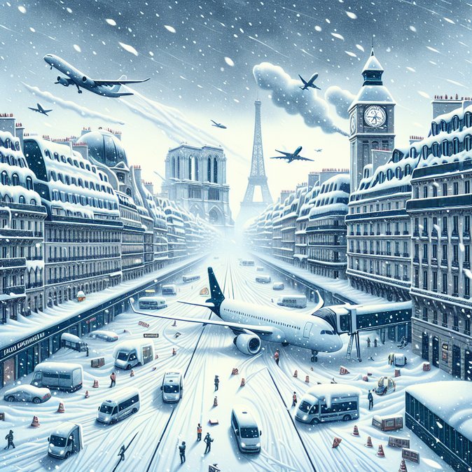 Tormentas invernales paralizan vuelos: París-CDG y Orly, entre los aeropuertos europeos más afectados