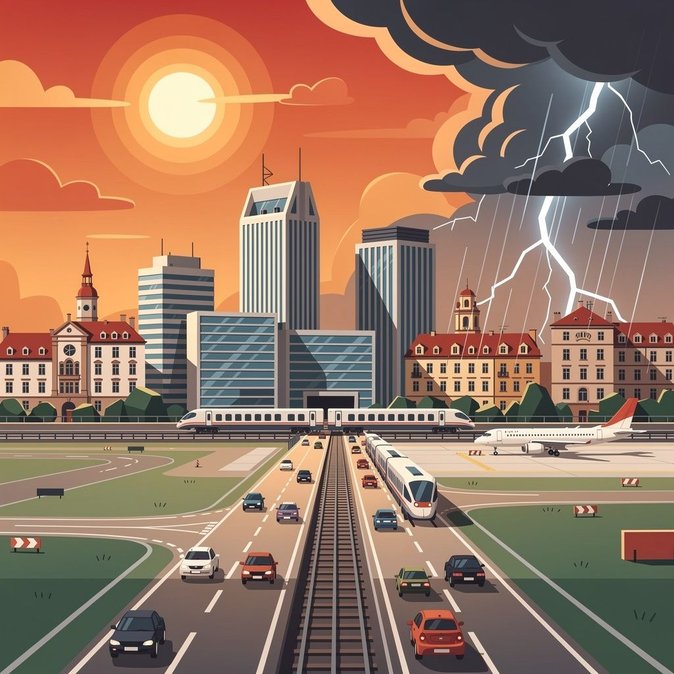 Poland Issues Nationwide Heat & Storm Alerts, Travelers Warned of Disruptions