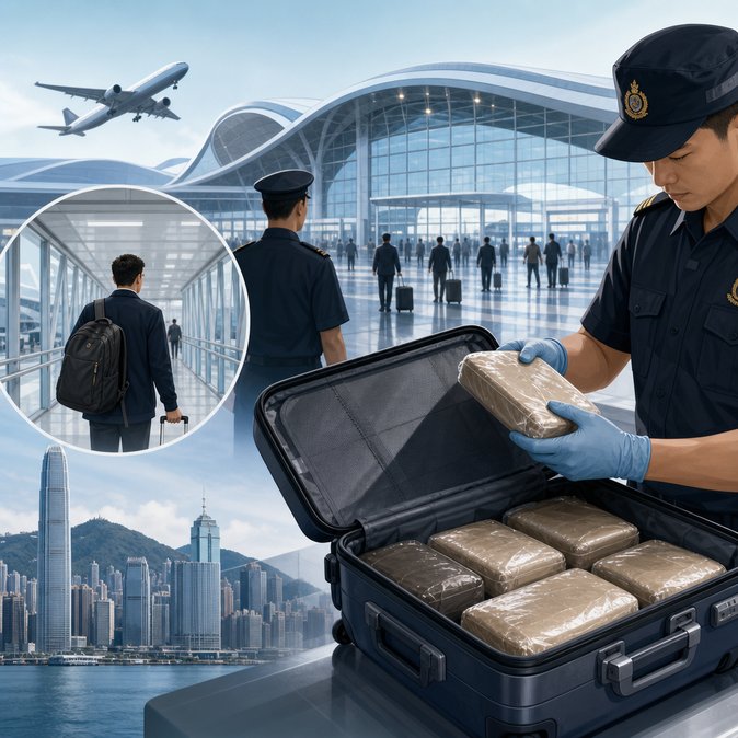 Customs seize HK$1.1 million heroin haul from Kuala Lumpur passenger