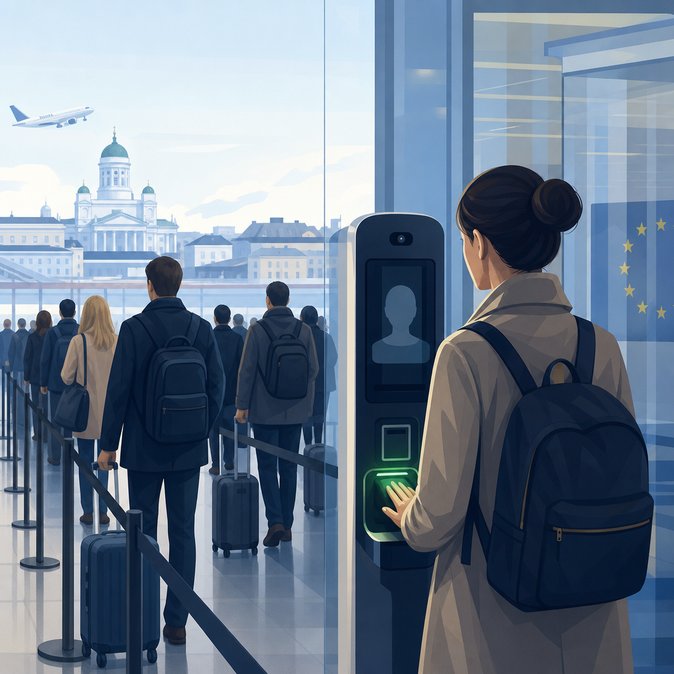 EU Entry/Exit System Causes First-Week Queues—Finnish Border Guard Urges Early Arrival