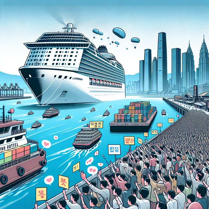 South Korean cruise group makes record visa-free landing at Lianyungang port