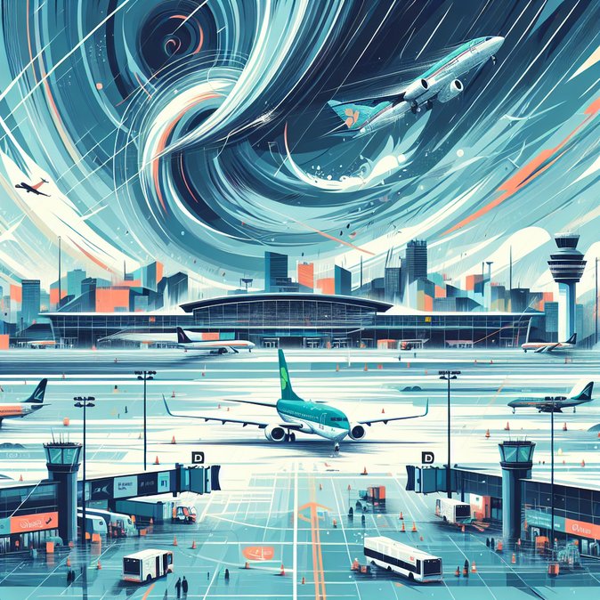 Storm Dave Grounds 17 Flights and Tests Dublin Airport’s Resilience