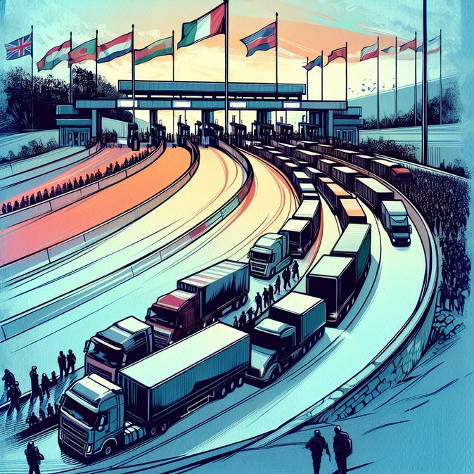 Queues of 2,000+ Trucks Persist as Polish–Ukrainian Border Blockades Drag On