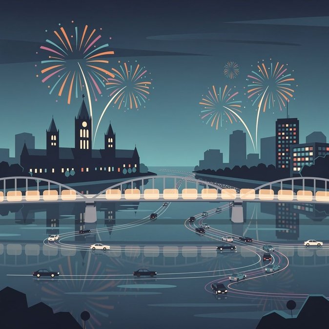 Fermetures nocturnes du pont Alexandra perturbent les trajets Ottawa–Gatineau
