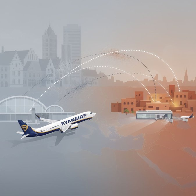 Ryanair elimina la ruta Bruselas-Marrakech debido al impuesto aéreo belga que provoca nuevos recortes para el invierno
