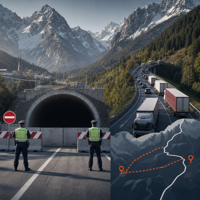Tyrol warns of complete Brenner corridor shutdown on 30 May, urges transit traffic to detour