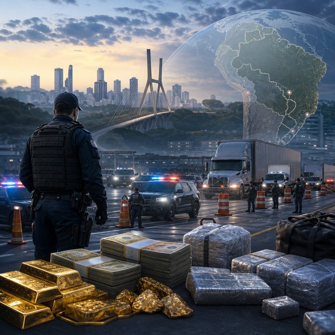 ‘Operação Fronteira’ Intensifies Land-Border Checks, Seizing Cash, Gold and Eight Tonnes of Drugs
