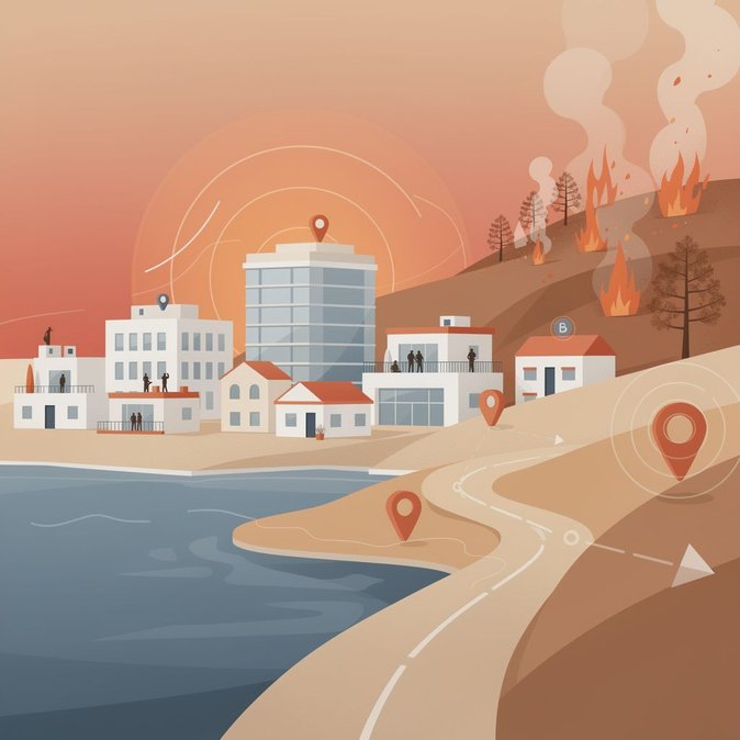Le Royaume-Uni met à jour ses conseils de voyage pour Chypre face aux tensions régionales et au risque d'incendies de forêt