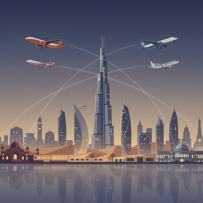 شركة الخطوط الجوية الهندية وفلاي دبي توقعان اتفاقية تعاون تربط بينهما وتضيفان 52 وجهة عبر دبي